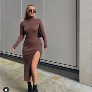 Zara long knit dress